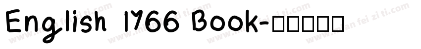 English 1766 Book字体转换